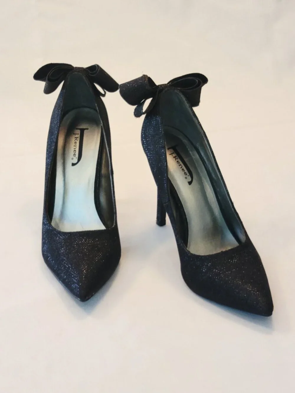 J. Renee Black Bow Heels